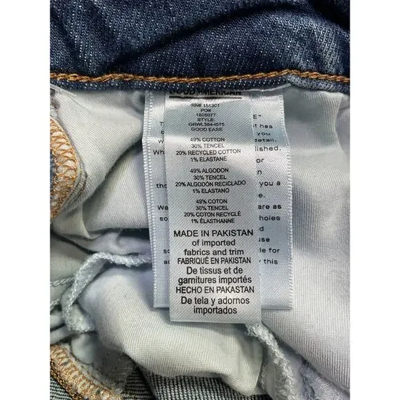 Good American 'Good' Blue Ease Relaxed Denim Jean Size 8 - NWT - Picture 4 of 4